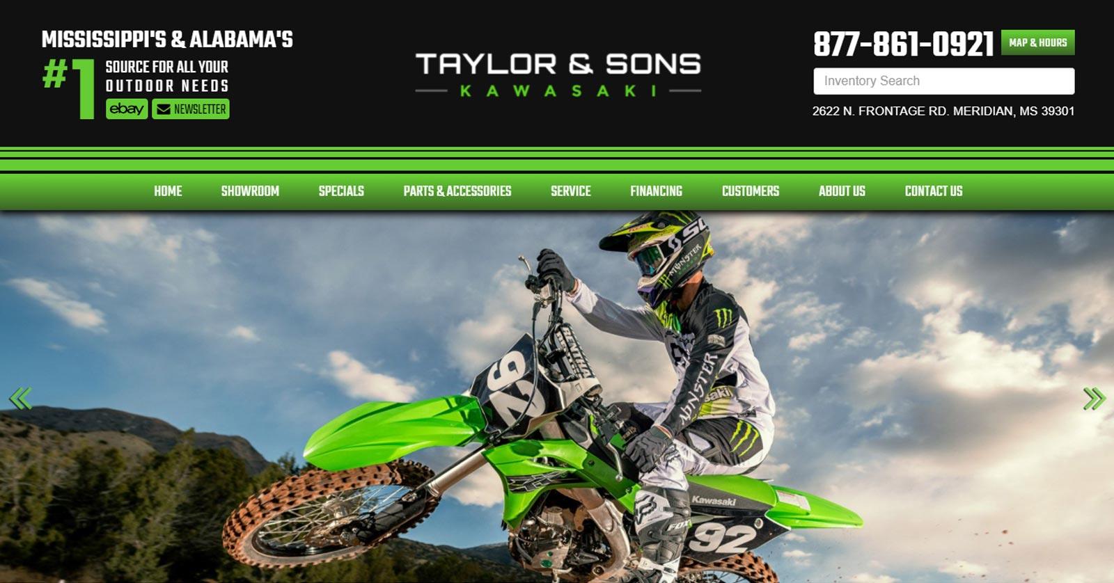 Taylor & Sons Kawasaki, Meridian MS | ATV, Motorcycle, Jet Ski, SxS, Power Equipment